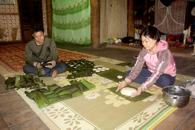 Bánh dày nhân vừng đen: Đặc sản của người Tày Na Hang (Tuyên Quang)