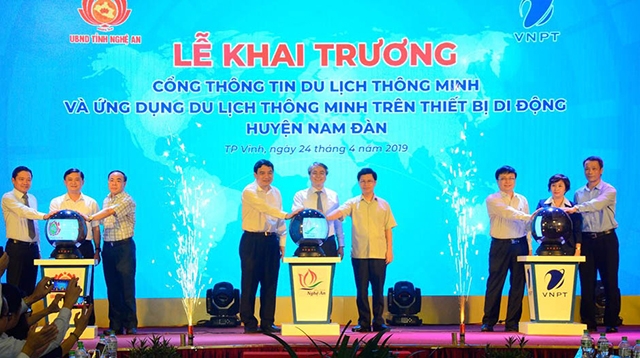 Khai trương Cổng thông tin du lịch thông minh huyện Nam Đàn