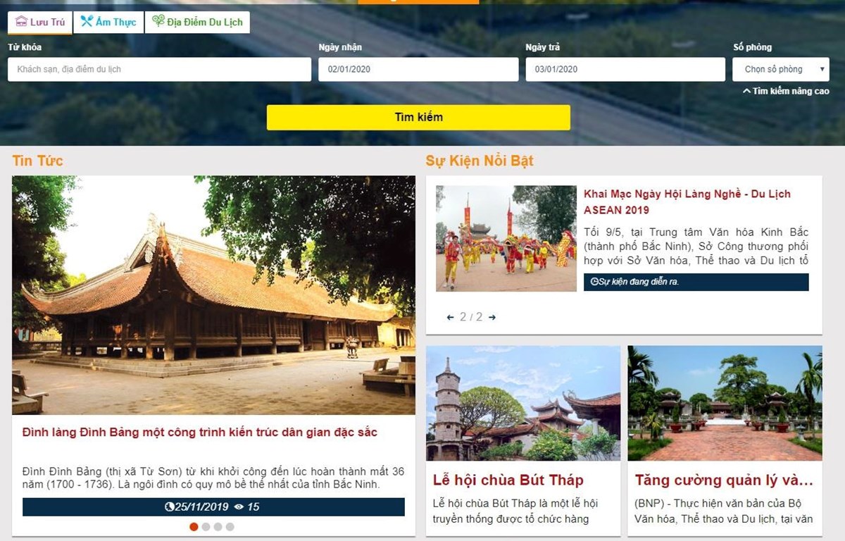 Bắc Ninh đưa Cổng thông tin du lịch thông minh vào hoạt động