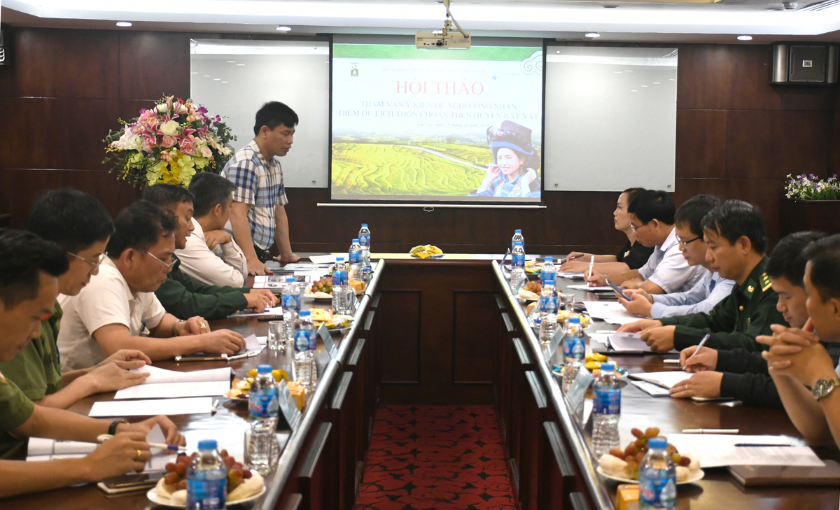 Lào Cai: Tham vấn ý kiến đề nghị công nhận điểm du lịch thôn Choản Thèn