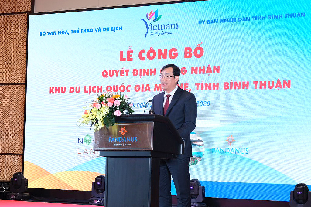 Lễ Công bố Quyết định công nhận Khu du lịch quốc gia Mũi Né, tỉnh Bình Thuận