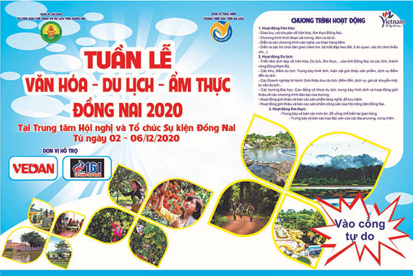 Tuần lễ Văn hóa – Du lịch - Ẩm thực tỉnh Đồng Nai năm 2020