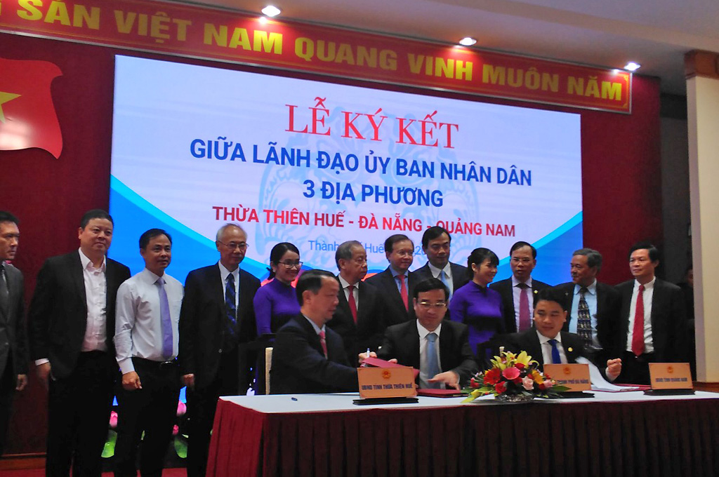 Thừa Thiên Huế - Đà Nẵng - Quảng Nam ký kết Chương trình liên kết phục hồi, phát triển du lịch