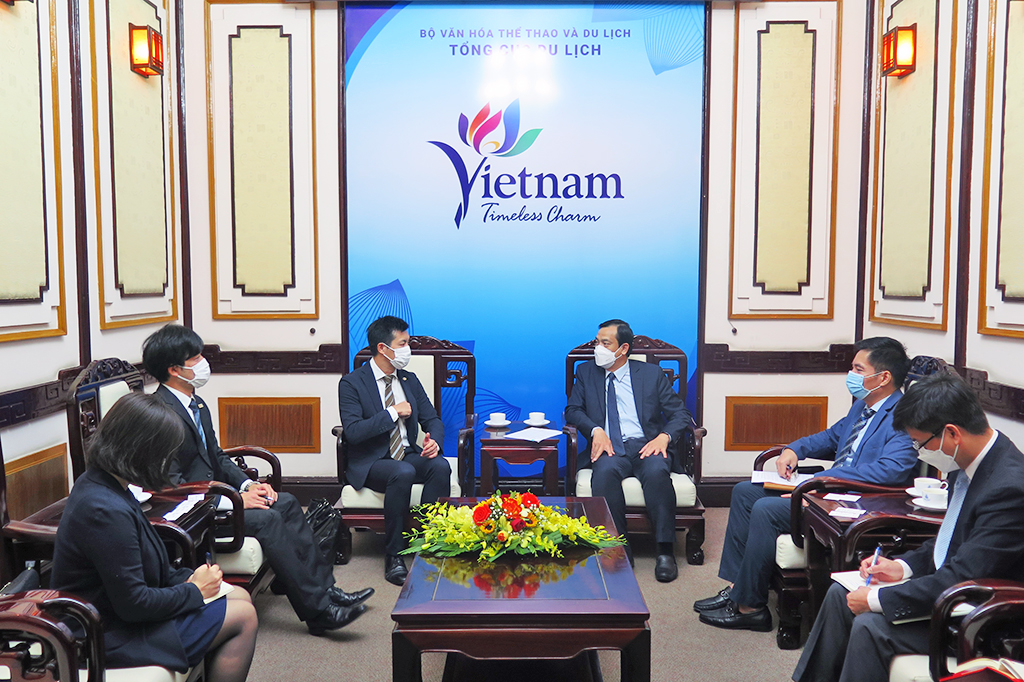 Tổng cục trưởng Nguyễn Trùng Khánh tiếp Trưởng Văn phòng đại diện Cơ quan Xúc tiến Du lịch Nhật Bản tại Việt Nam