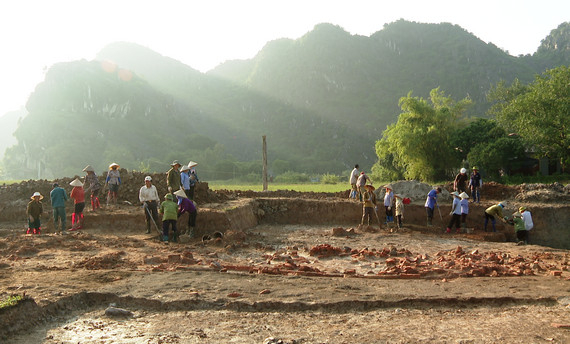 Khai quật khảo cổ tại Cố đô Hoa Lư