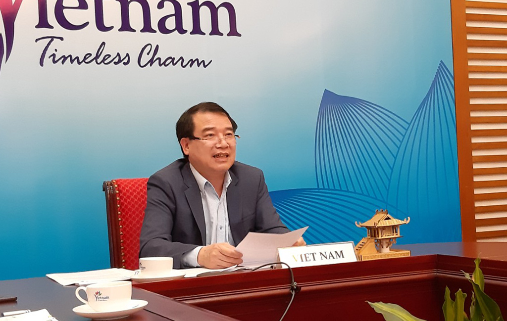 Phó Tổng cục trưởng Hà Văn Siêu tham dự Hội thảo trực tuyến về kế hoạch truyền thông phục hồi du lịch Tiểu vùng Mekong mở rộng (GMS)