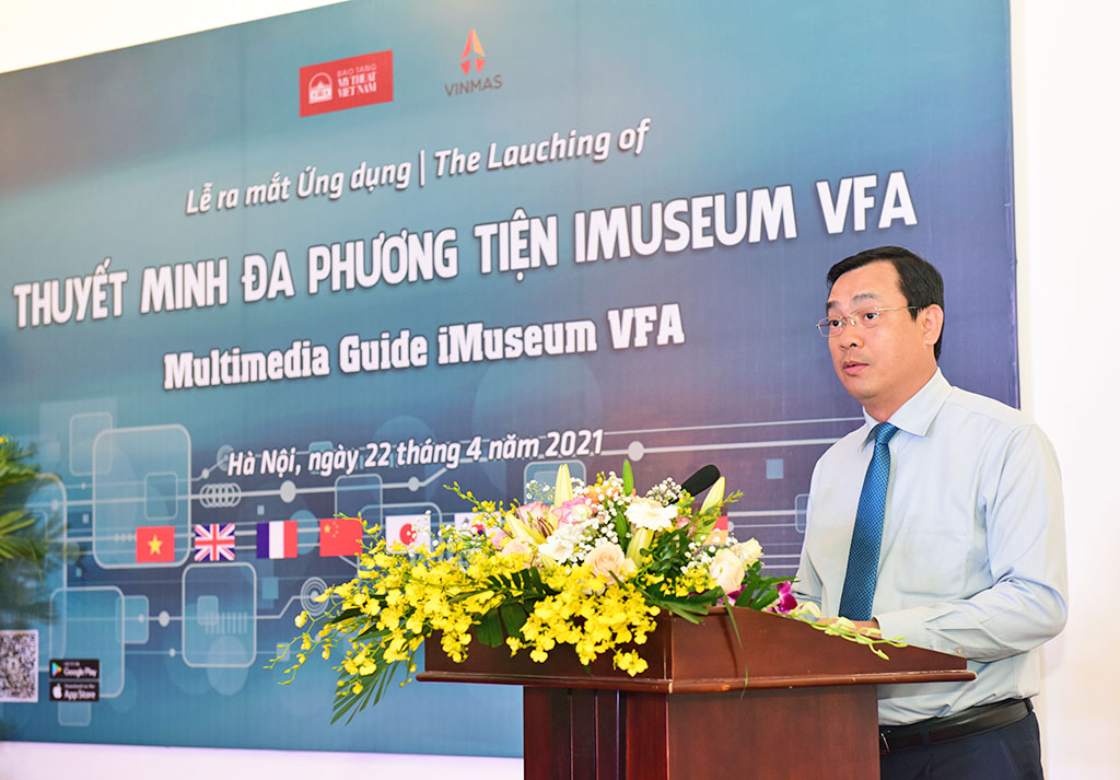Tổng cục trưởng Nguyễn Trùng Khánh: Ứng dụng iMuseum VFA của Bảo tàng Mỹ thuật Việt Nam sẽ giúp gia tăng trải nghiệm, hỗ trợ tiện lợi cho du khách