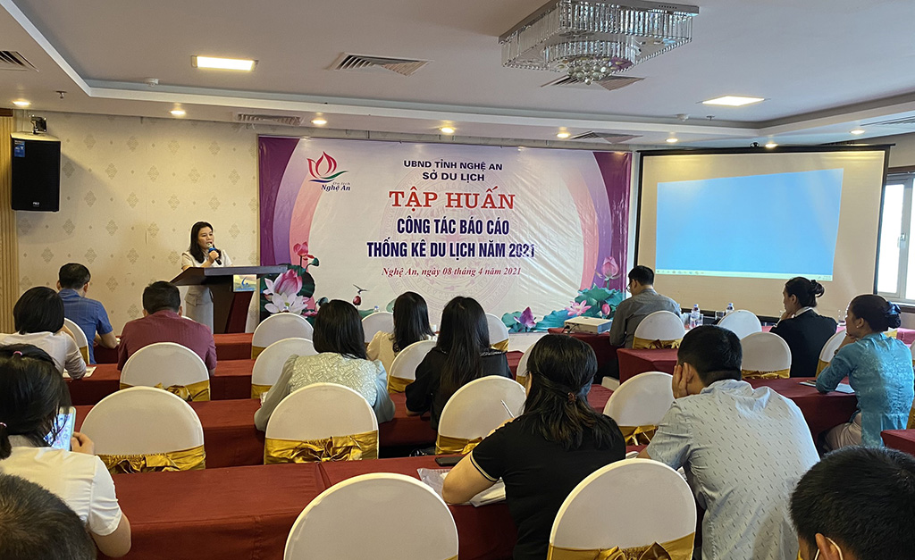 Trung tâm Thông tin du lịch hỗ trợ tập huấn về thống kê du lịch cho các doanh nghiệp kinh doanh cơ sở lưu trú tại Nghệ An