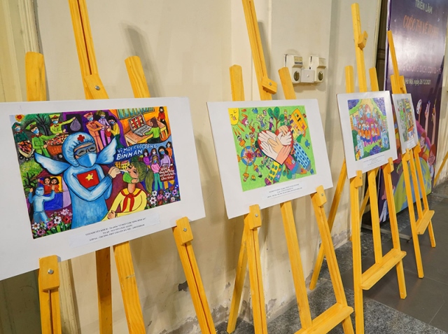 Gần 23 nghìn tác phẩm tham dự Cuộc thi vẽ tranh phòng chống dịch