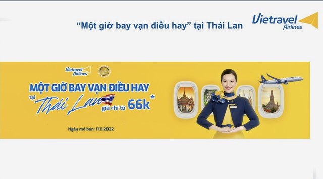 Vietravel Airlines chính thức khai thác đường bay thẳng tới Bangkok