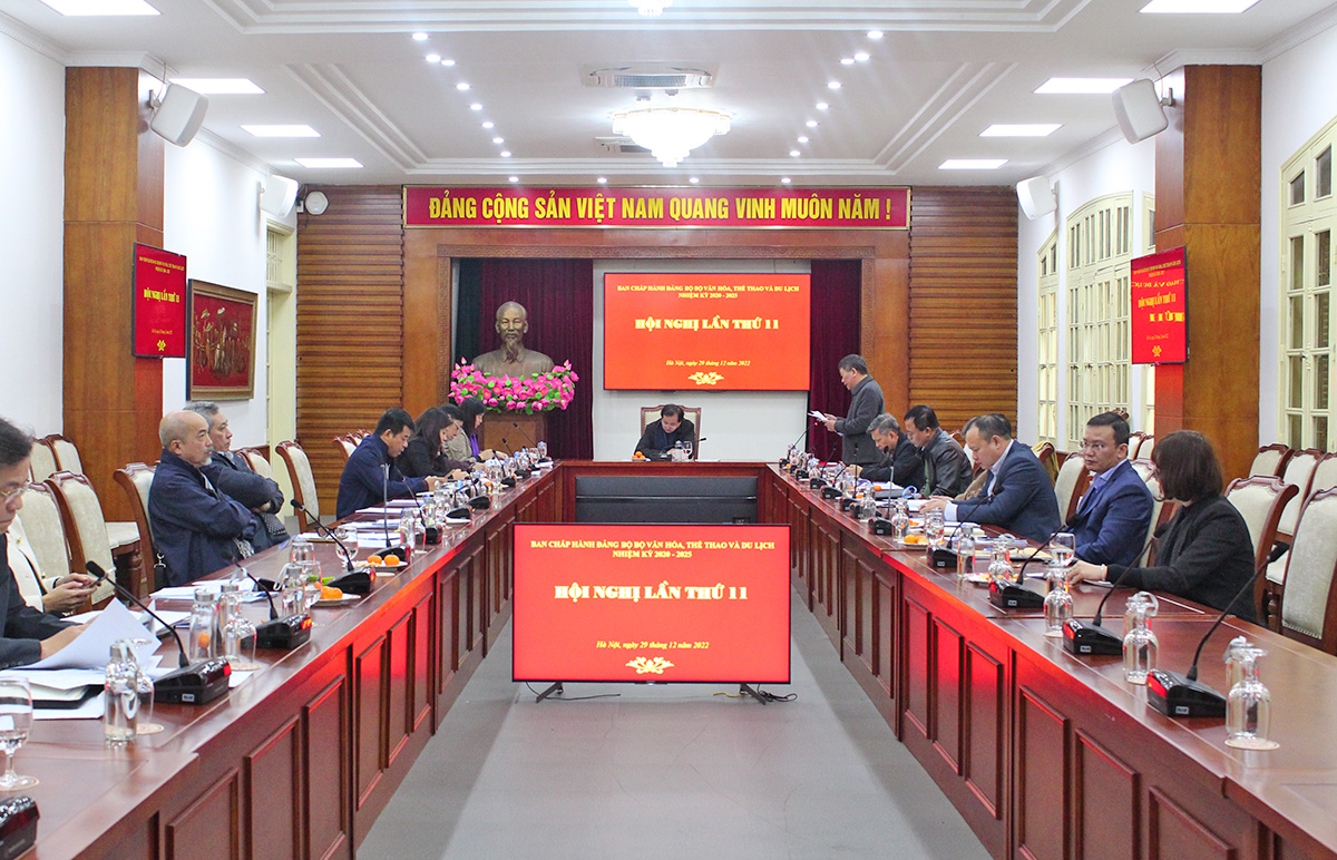 Ban Chấp hành Đảng bộ Bộ VHTTDL nhiệm kỳ 2020 - 2025 tổ chức Hội nghị lần thứ XI