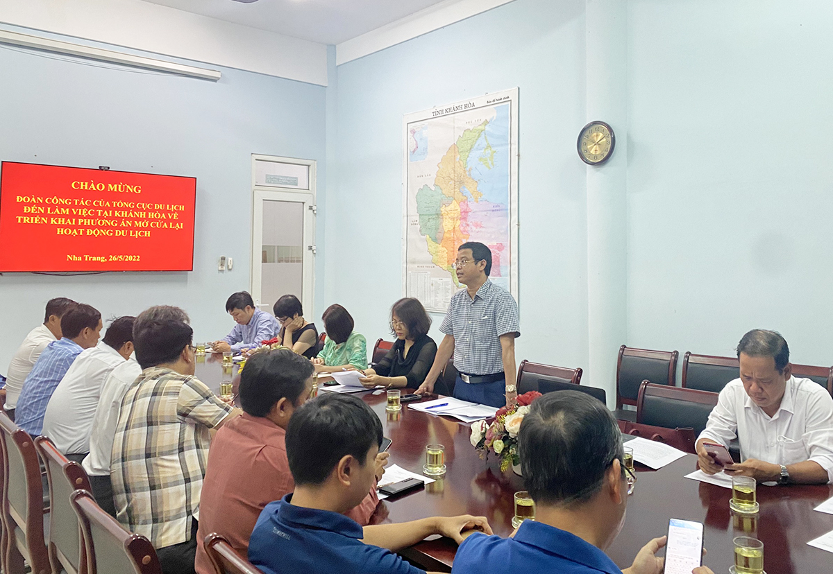 Phó Tổng cục trưởng Nguyễn Lê Phúc làm việc với Sở Du lịch Khánh Hòa và các doanh nghiệp trên địa bàn tỉnh