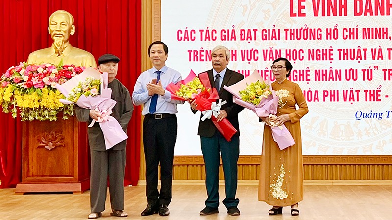 Quảng Trị vinh danh các tác giả được tặng Giải thưởng Hồ Chí Minh, Giải thưởng Nhà nước
