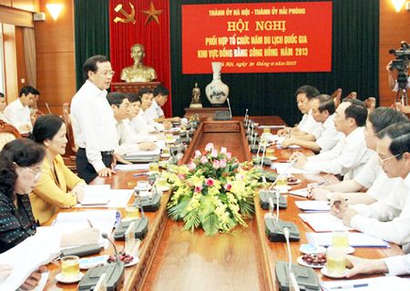 Hà Nội và Hải Phòng phối hợp tổ chức Năm du lịch quốc gia khu vực đồng bằng sông Hồng 2013 