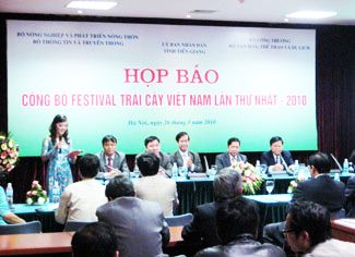 Tiền Giang: Họp báo công bố “Festival trái cây Việt Nam lần thứ nhất – 2010”	 