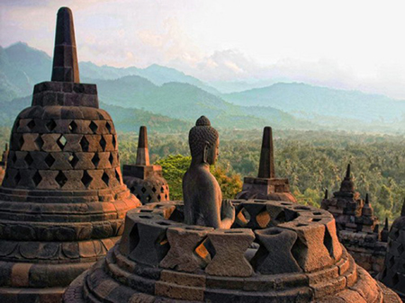 Chiêm ngưỡng đền phật Borobudur ở Indonesia 