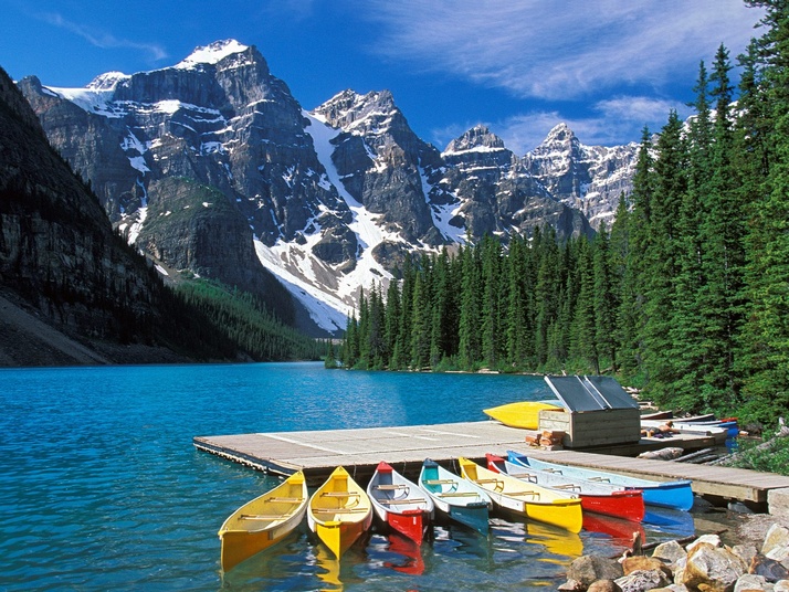 Chiêm ngưỡng vẻ đẹp tuyệt mỹ của hồ Moraine - Canada 