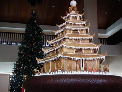 Life Resort Đà Nẵng “xây dựng” ngôi chùa bằng bánh gừng