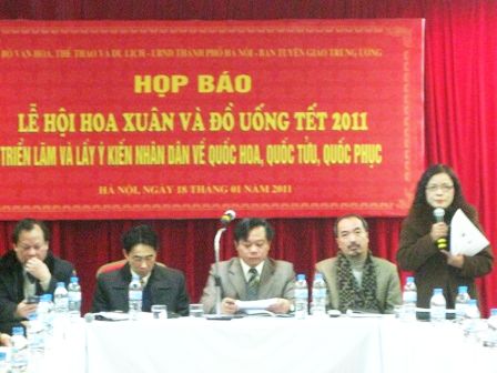 Họp báo: Giới thiệu Lễ hội hoa Xuân và Đồ uống Tết năm 2011 tại Hà Nội