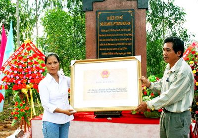 Bình Định: Khánh thành Bia Di tích lịch sử nơi thành lập Trung đoàn 96