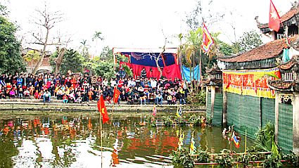 Nam Định: Lễ hội rối nước làng Bàn Thạch