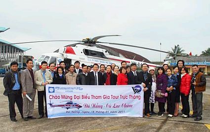 Đà Nẵng: Khai trương tour du lịch bằng trực thăng đầu tiên