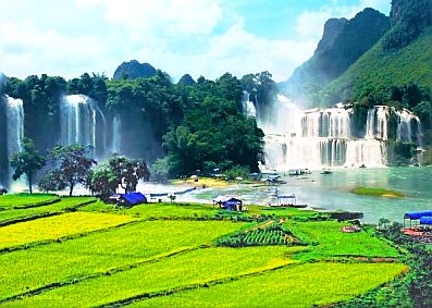 Cao Bằng: Tạm hoãn thu phí tham quan theo mức mới tại thác Bản Giốc - động Ngườm Ngao