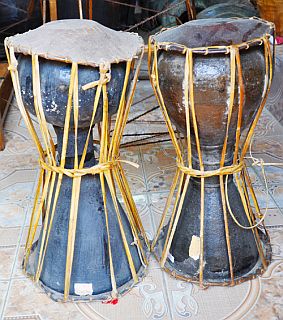 Trống tang sành - nhạc cụ độc đáo của người Dao