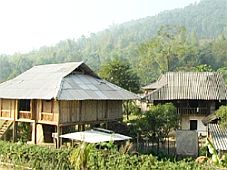 Nhà sàn – Nét văn hoá riêng của người Thái Mường Lò (Yên Bái)