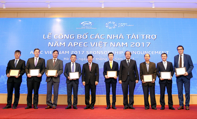 Công bố 31 nhà tài trợ cho Năm APEC 2017