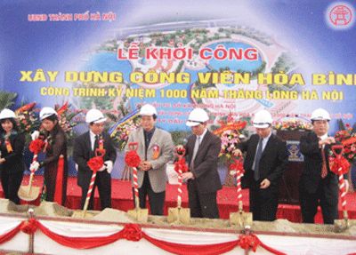 Khởi công xây dựng Công viên Hòa Bình