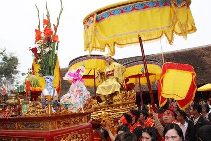 Lễ rước Vua: Lễ hội độc đáo của làng Thụy Lôi, Hà Nội