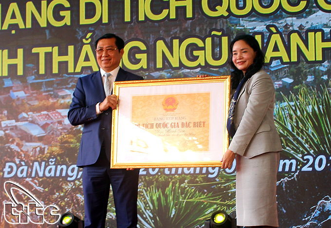 Đà Nẵng: Danh thắng Ngũ Hành Sơn đón nhận Bằng xếp hạng Di tích quốc gia đặc biệt