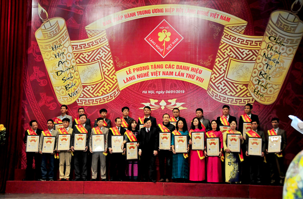 Phong tặng các danh hiệu Làng nghề Việt Nam năm 2018