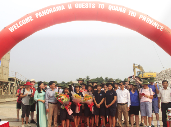 Đoàn khách quốc tế đầu tiên đến Quảng Trị bằng đường biển năm 2019
