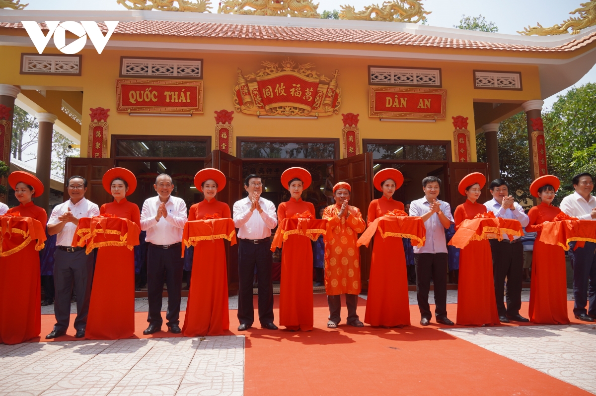 Khánh thành công trình trùng tu đình Vạn Phước - nơi thờ linh vị nhạc sư Nguyễn Quang Đại 