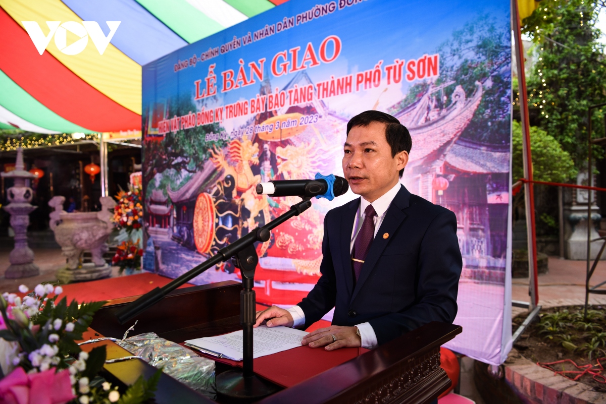  Bắc Ninh: Hiến tặng hiện vật pháo Đồng Kỵ để trưng bày tại bảo tàng