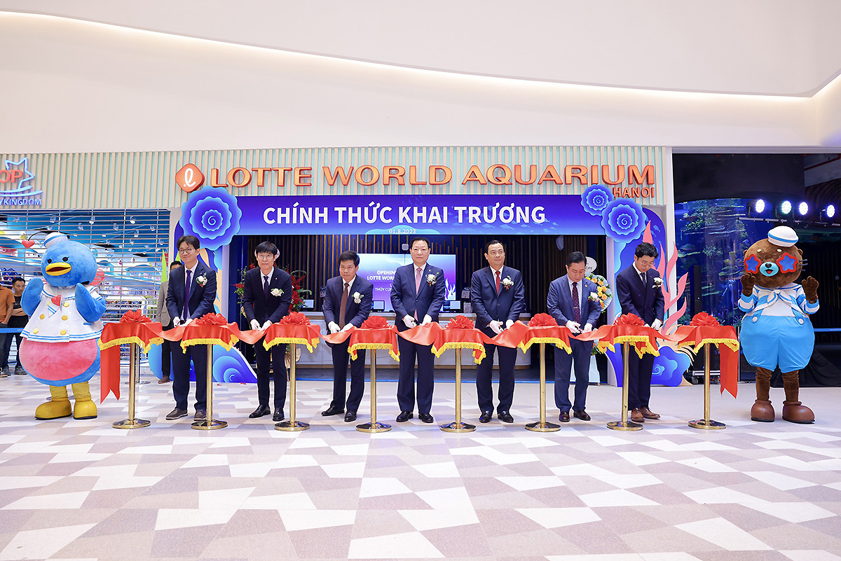 Cục trưởng Nguyễn Trùng Khánh dự lễ khai trương Thủy cung Lotte World Hà Nội
