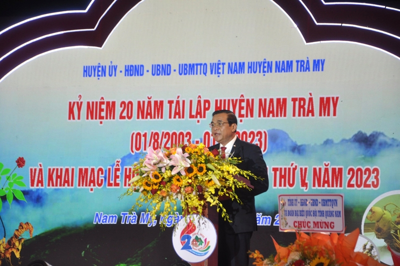 Quảng Nam: Khai mạc Lễ hội Sâm Ngọc Linh lần thứ 5 và Kỷ niệm 20 năm Ngày tái lập huyện Nam Trà My
