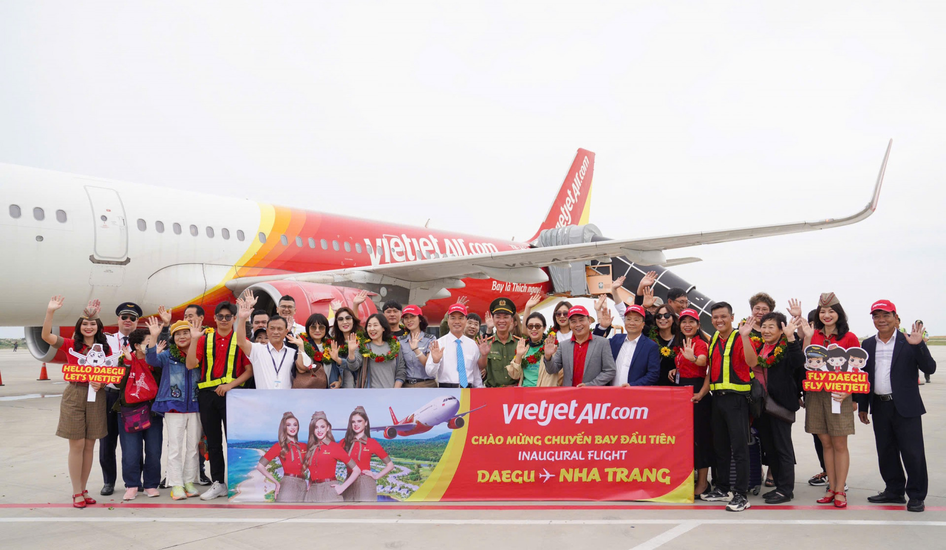 Vietjet Air khai trương đường bay Daegu (Hàn Quốc) - Cam Ranh (Khánh Hòa)