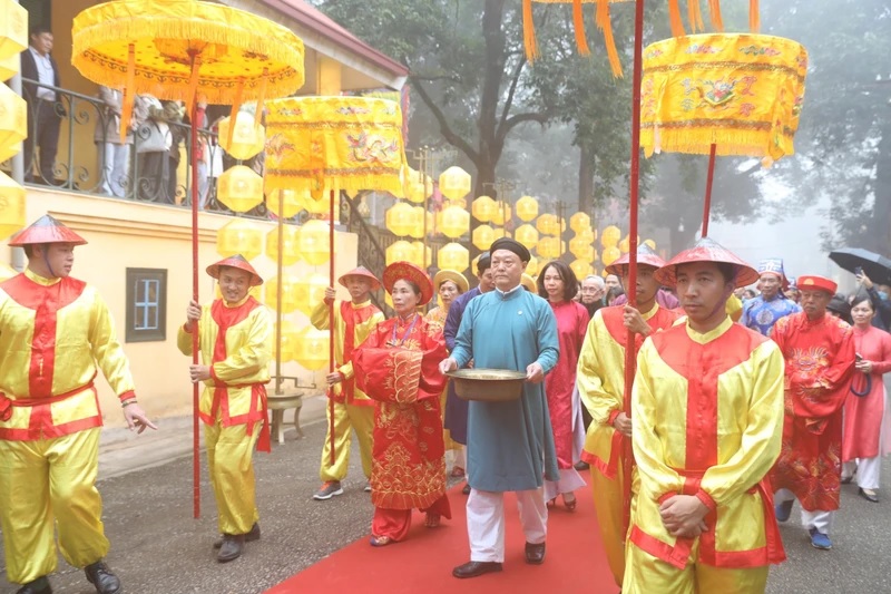 Hà Nội: Tái hiện nhiều nghi lễ đón Tết cung đình tại Hoàng thành Thăng Long