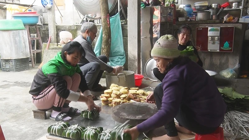 Hà Nam: Bánh chưng làng Đầm vào vụ Tết