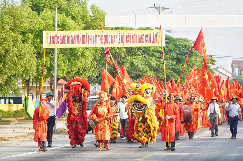 Hà Tĩnh: Đón bằng công nhận Di sản văn hóa phi vật thể cấp quốc gia Lễ hội cầu ngư làng Cam Lâm