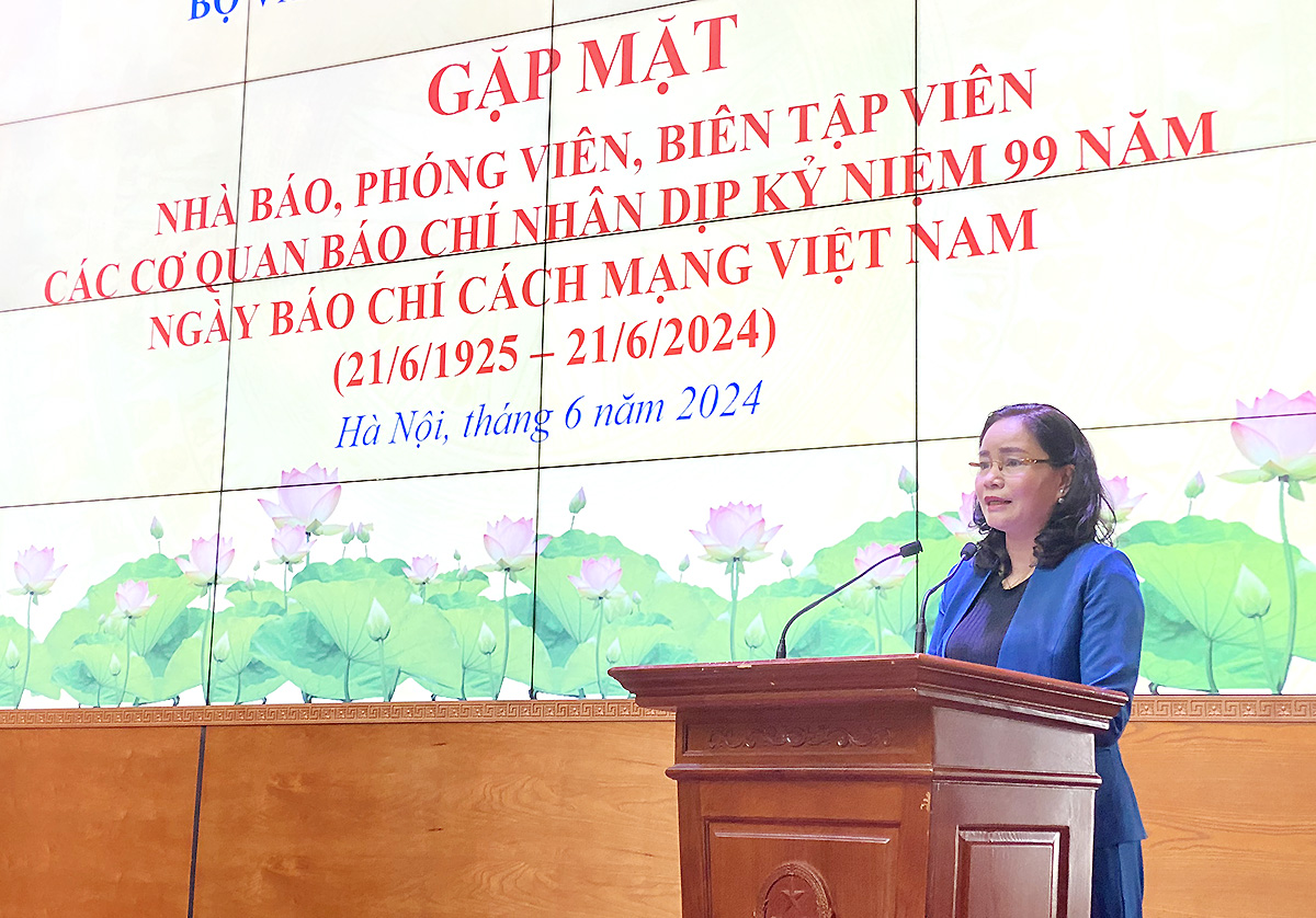 Bộ VHTTDL gặp mặt báo chí nhân dịp kỷ niệm 99 năm Ngày Báo chí cách mạng Việt Nam