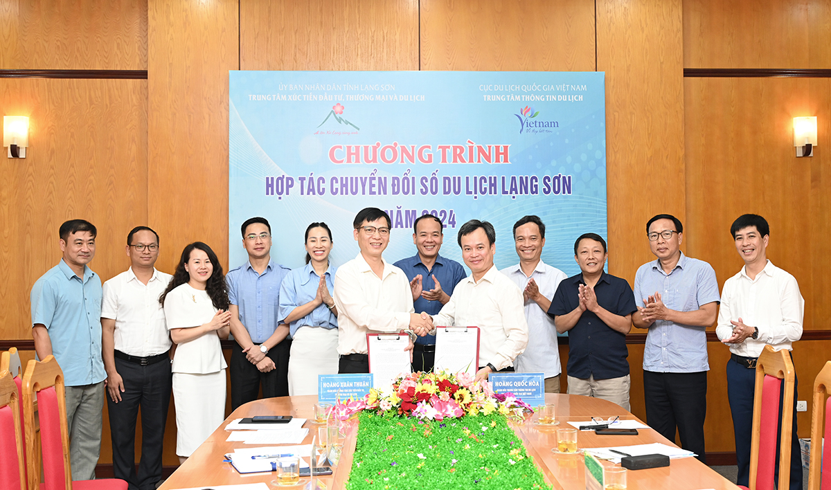 Trung tâm Thông tin du lịch ký kết hợp tác hỗ trợ chuyển đổi số trong hoạt động du lịch tỉnh Lạng Sơn
