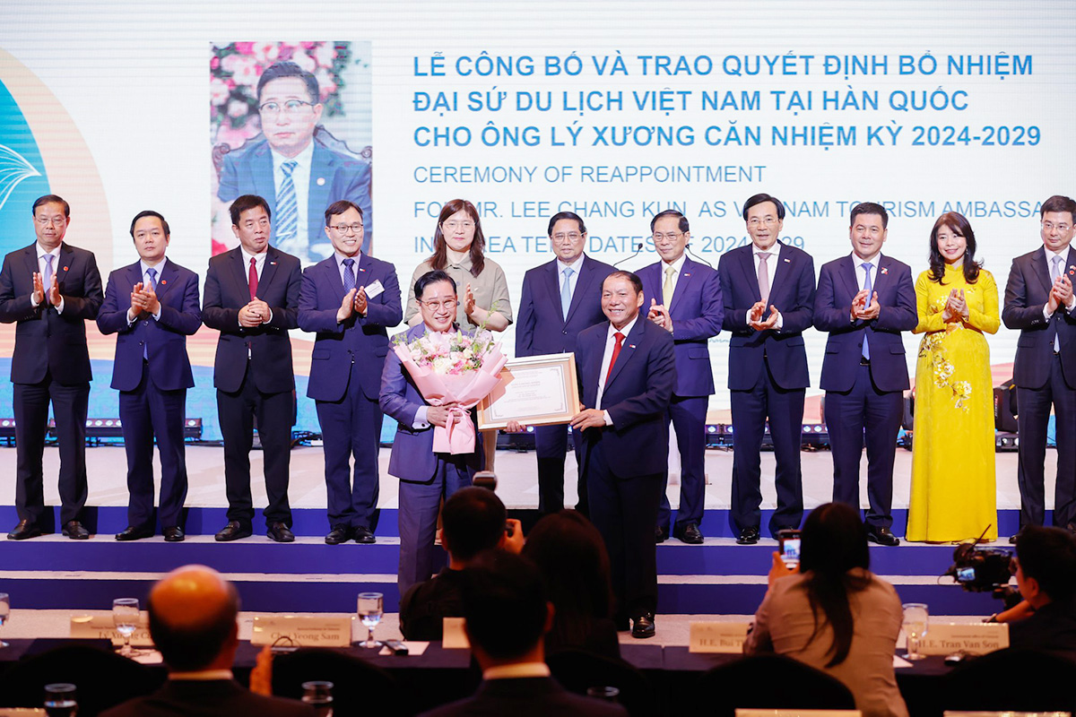 Ông Lý Xương Căn tiếp tục được bổ nhiệm làm Đại sứ Du lịch Việt Nam tại Hàn Quốc