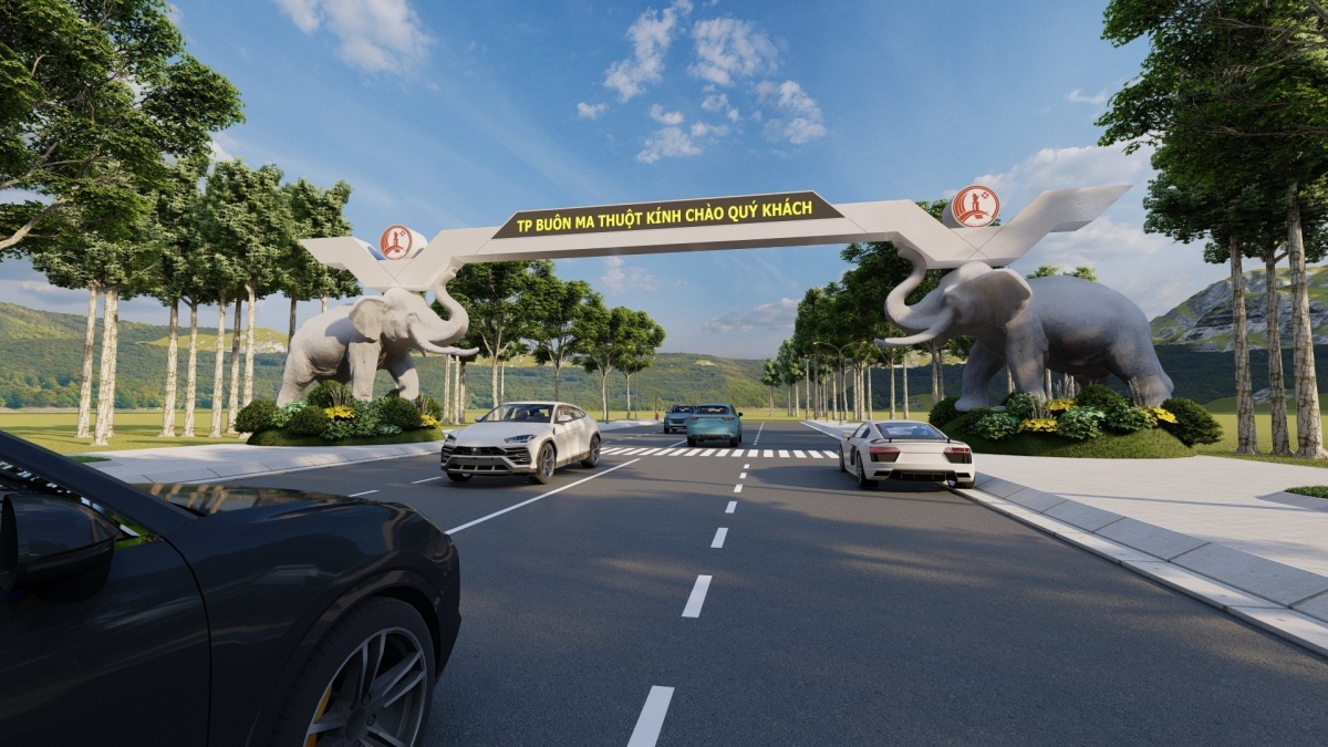 Đắk Lắk: Xây cổng chào lấy cảm hứng từ voi