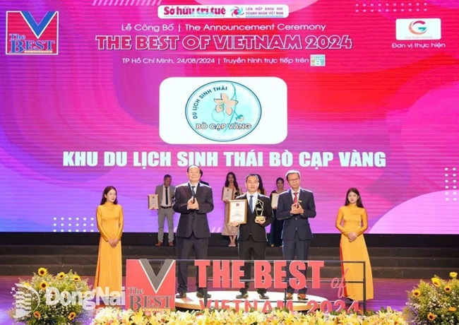 Khu du lịch sinh thái Bò Cạp Vàng đạt danh hiệu Điểm đến sinh thái được yêu thích nhất năm 2024