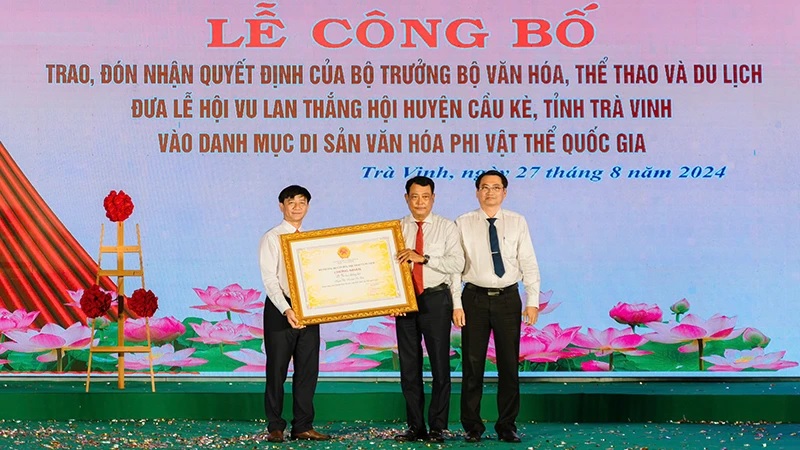 Trà Vinh: Công bố lễ hội Vu lan Thắng hội là di sản văn hóa phi vật thể quốc gia.