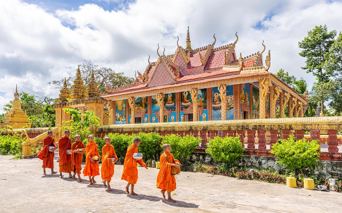 Đặc sắc ngôi chùa Khmer ở vùng biên An Giang